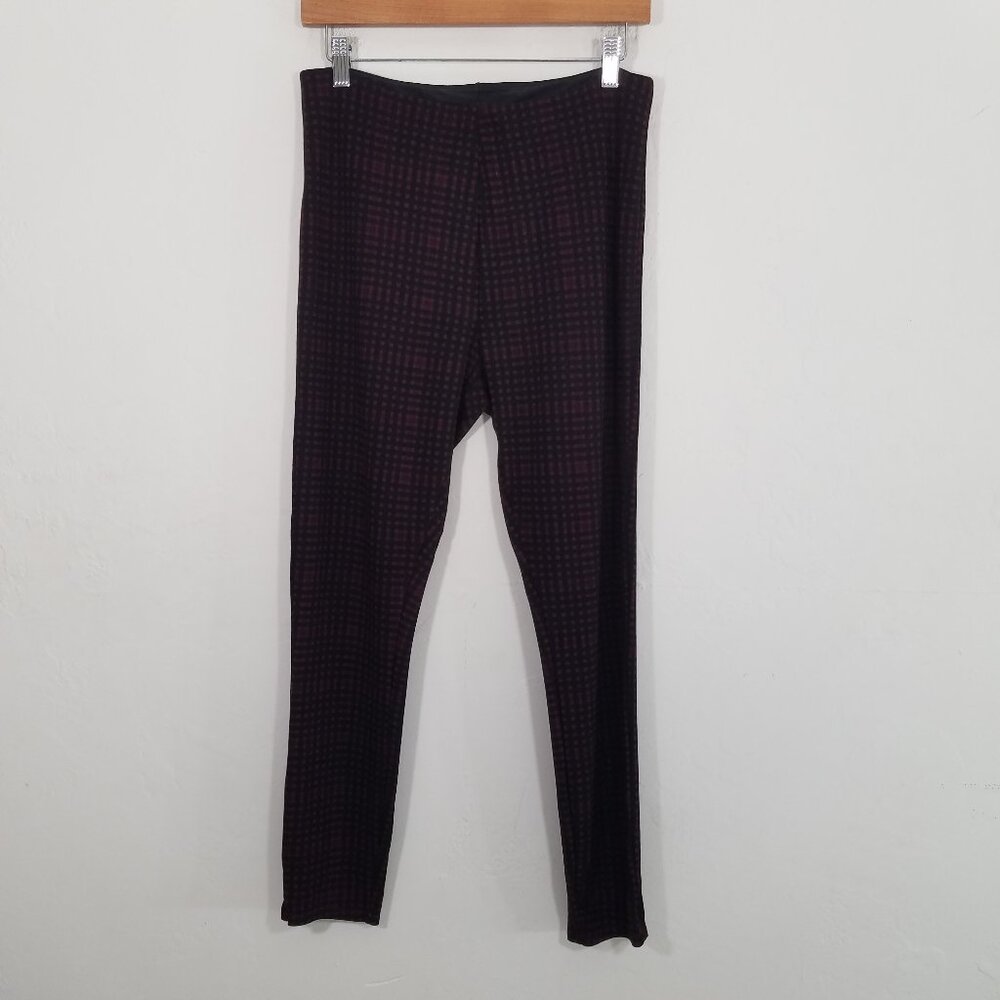 Lysse‎ Tummy Control High Rise Plaid Legging Size L